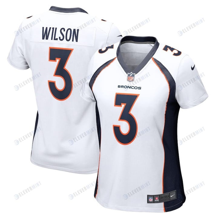 Russell Wilson 3 Denver Broncos Women's Game Jersey - White